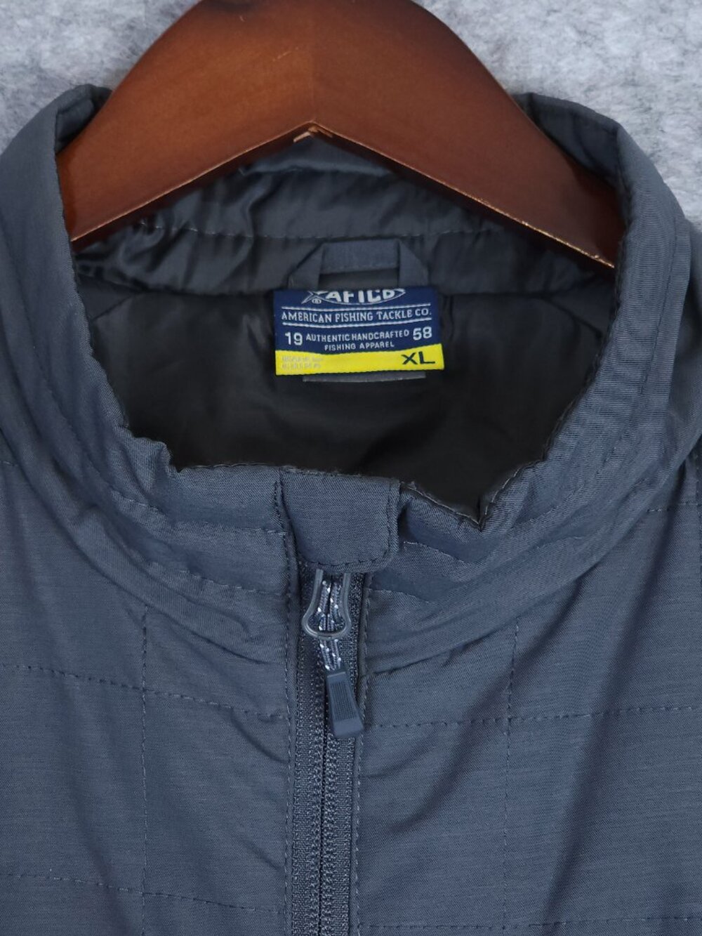 Aftco Pufferfish 300 Puffer Jacket Mens XL Gray 80g Insulated Fishing Outdoor - Picture 5 of 12
